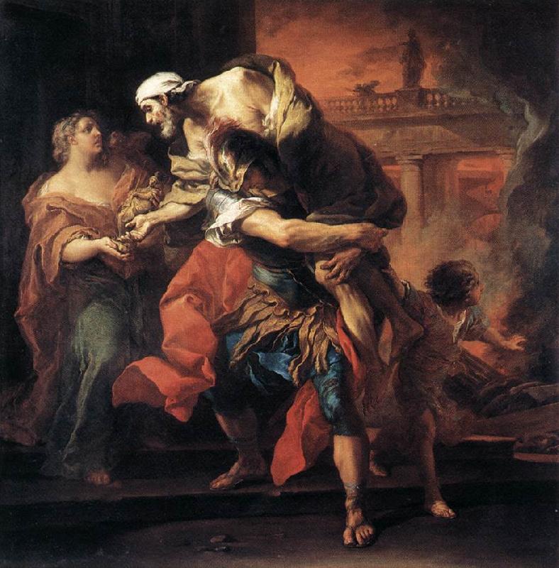LOO, Carle van Aeneas Carrying Anchises sg Germany oil painting art
